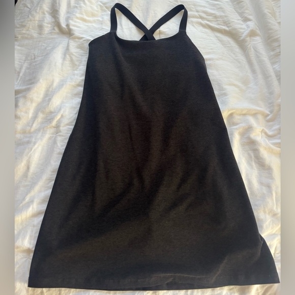 Beyond Yoga Dresses & Skirts - Beyond Yoga Charcoal Gray Activewear Dress